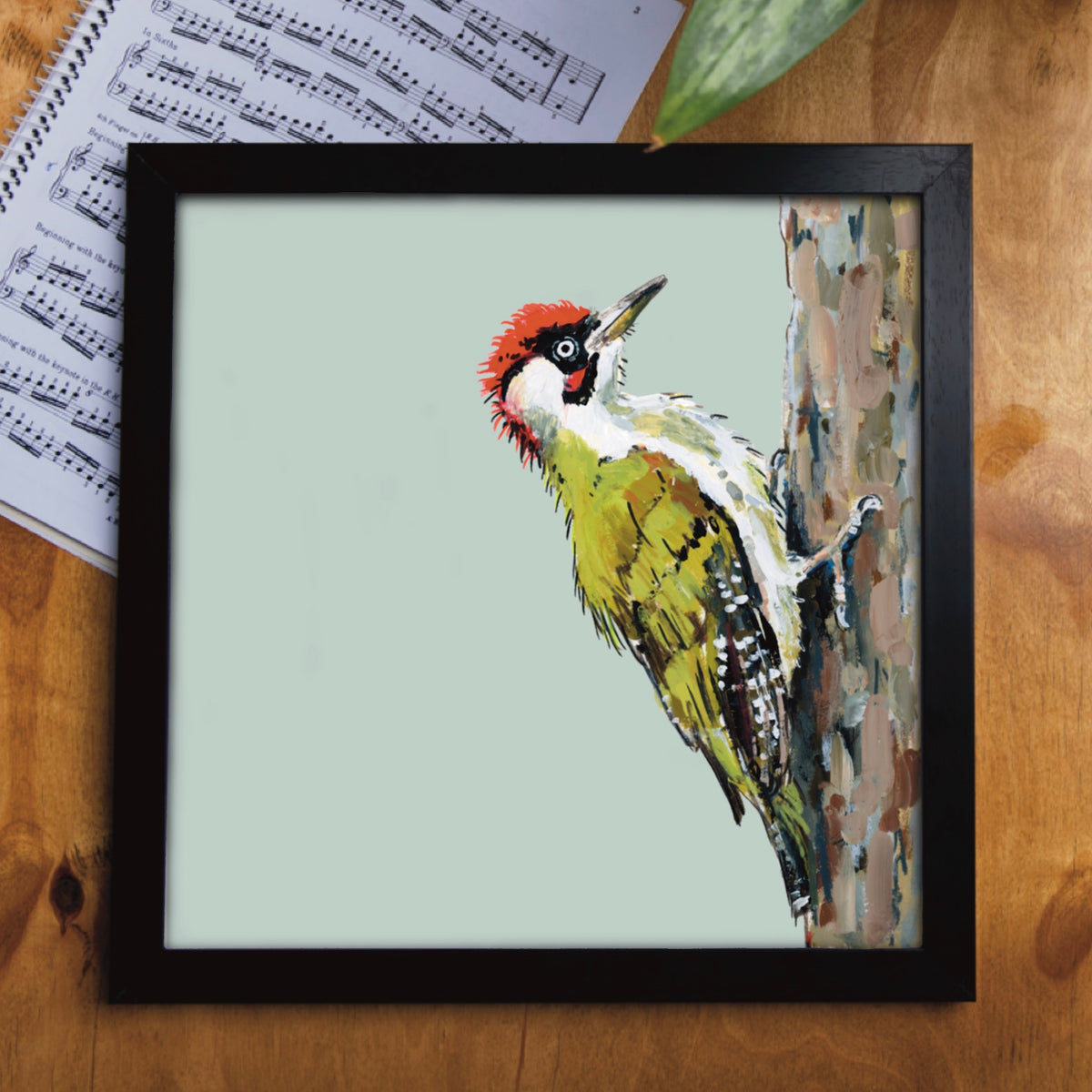 Widget the Green Woodpecker Eco-Friendly Greetings Card | Wildlife Stationery