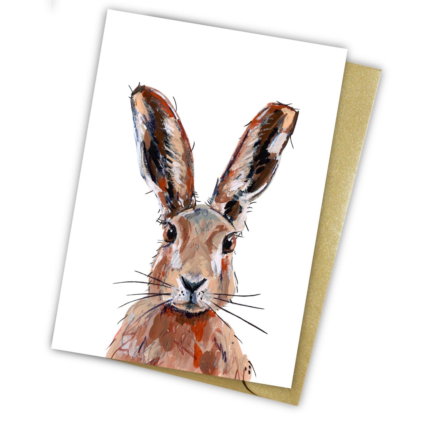 Hare Notelet Set - Mousse