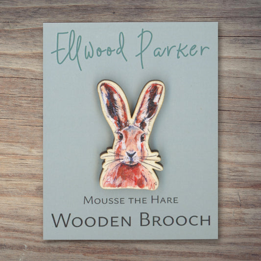 Hare Brooch - Mousse