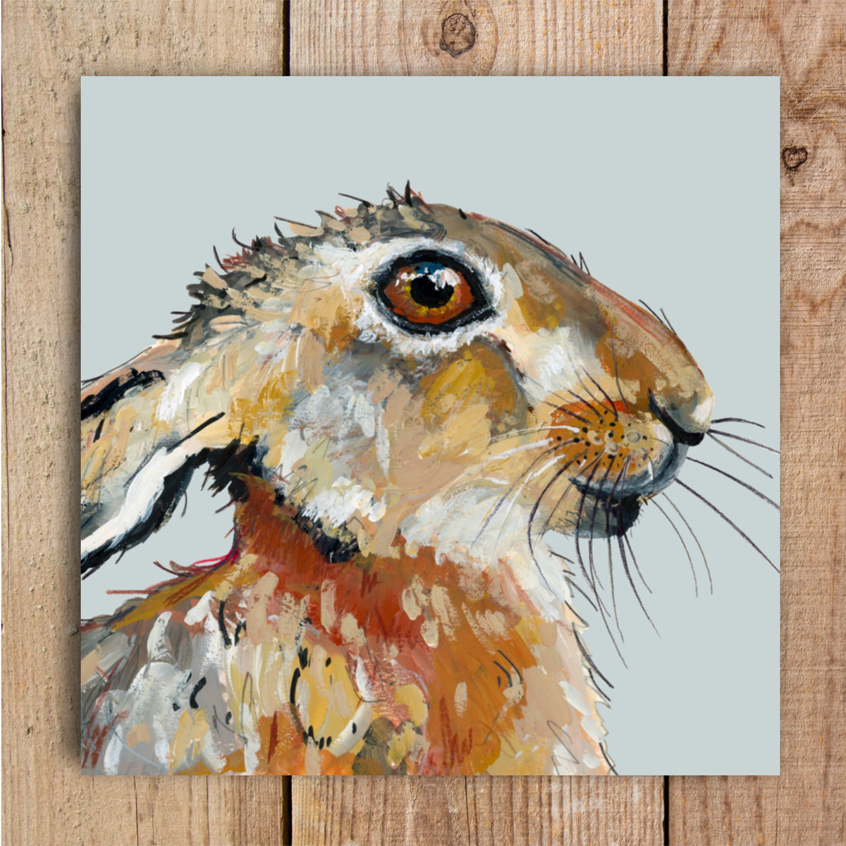 Bumble the Hare Eco-Friendly Greetings Card | Wildlife Stationery