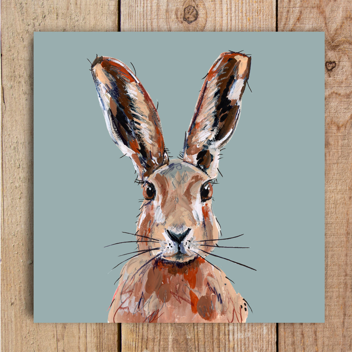 Mousse the Hare Eco-Friendly Greetings Card | Wildlife Stationery