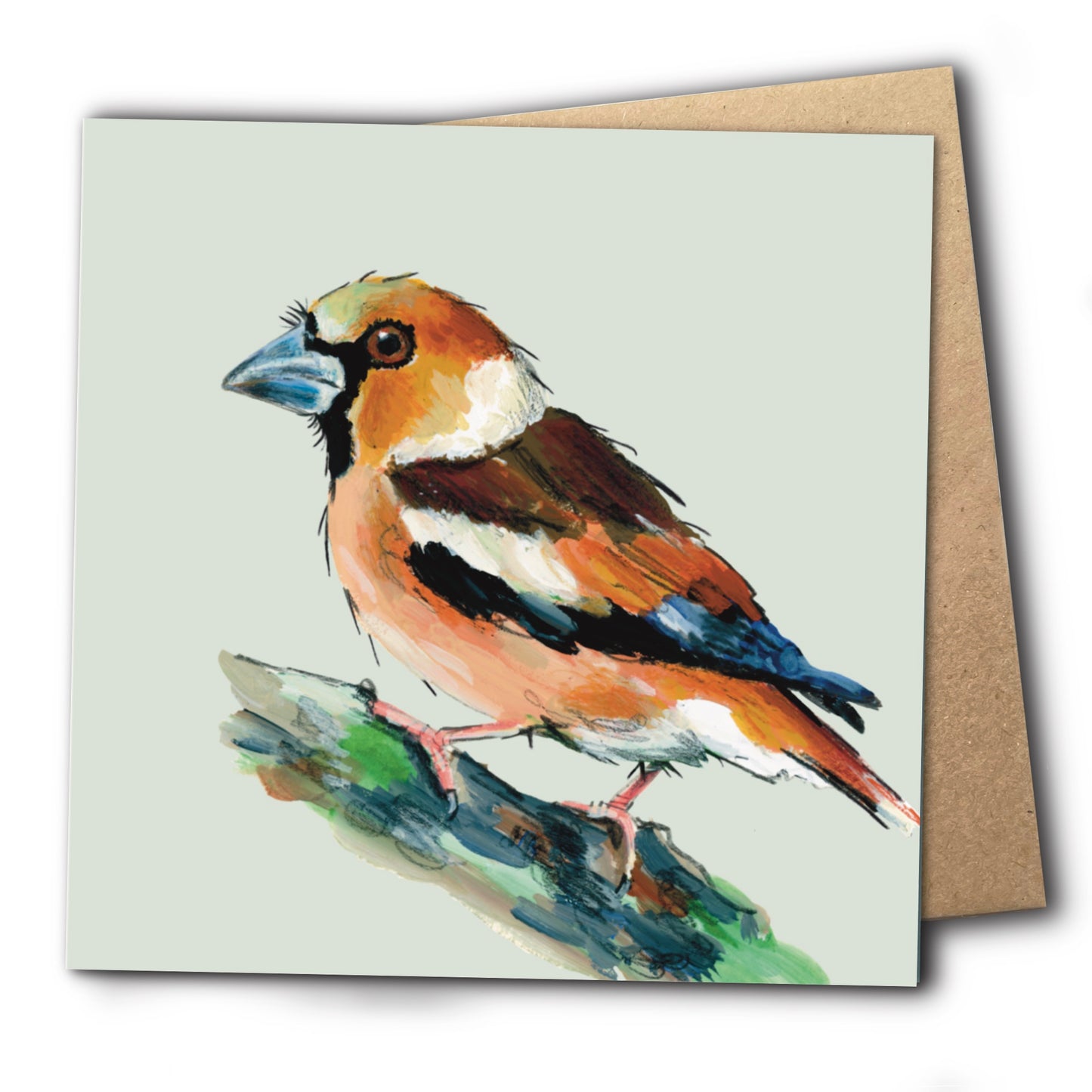 Hawfinch Greetings Card - Horace