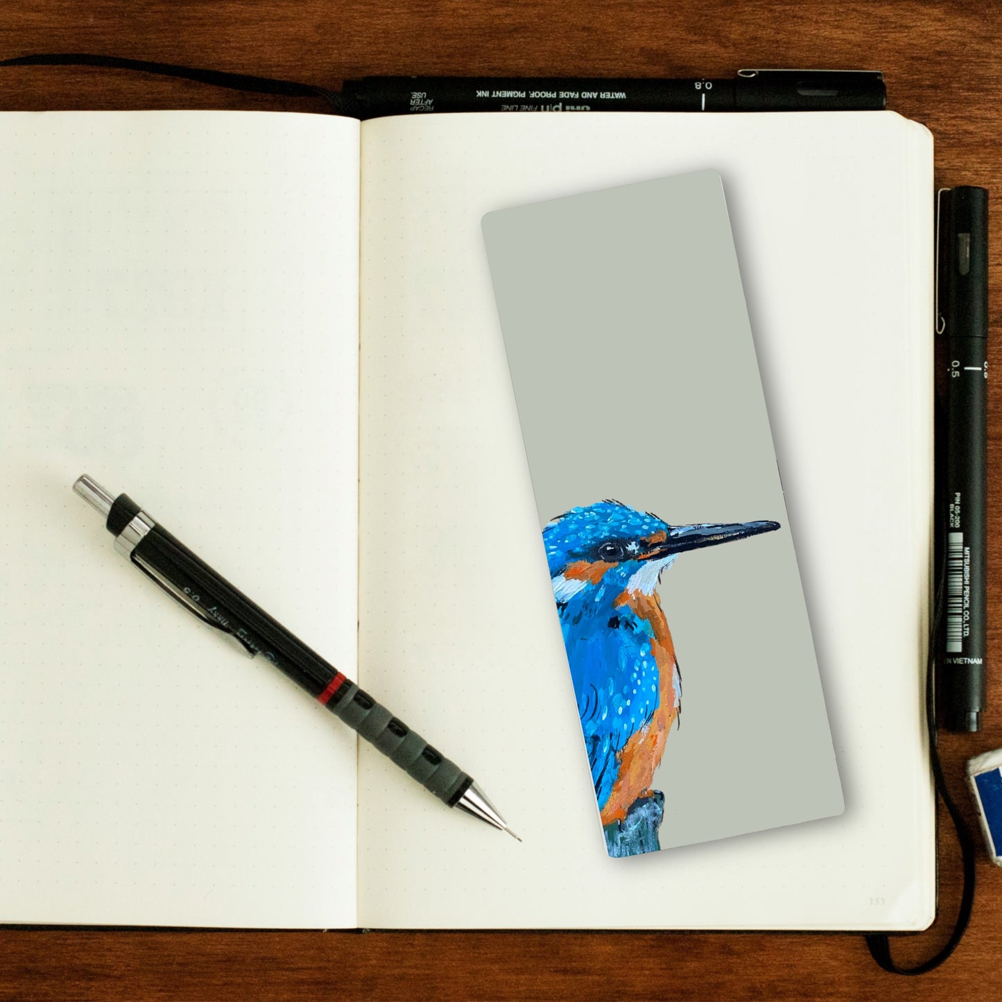 Kingfisher Bookmark - Squidley