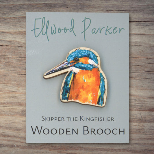 Kingfisher Brooch - Skipper