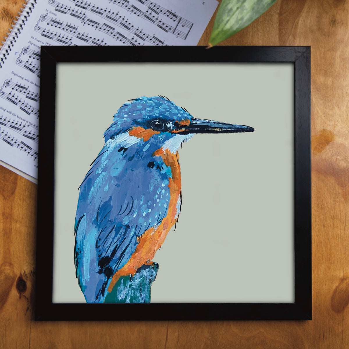 Squidley the Kingfisher Eco-Friendly Greetings Card | Wildlife Stationery