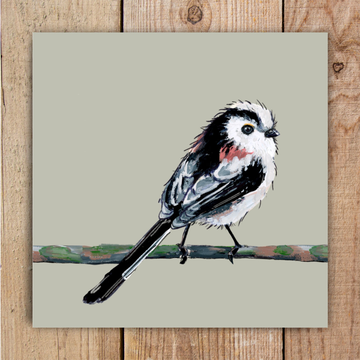 Puff the Long Tailed Tit Eco-Friendly Greetings Card | Wildlife Stationery