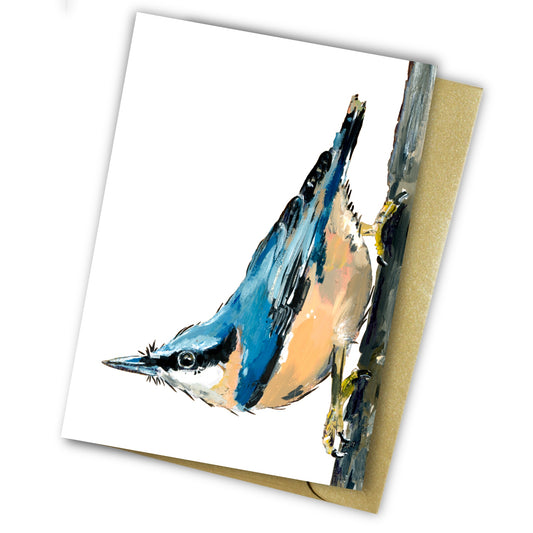 Nuthatch Notelet Set - Strudel