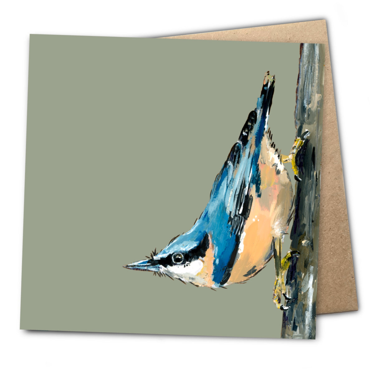 Strudel the Nuthatch Eco-Friendly Greetings Card | Wildlife Stationery