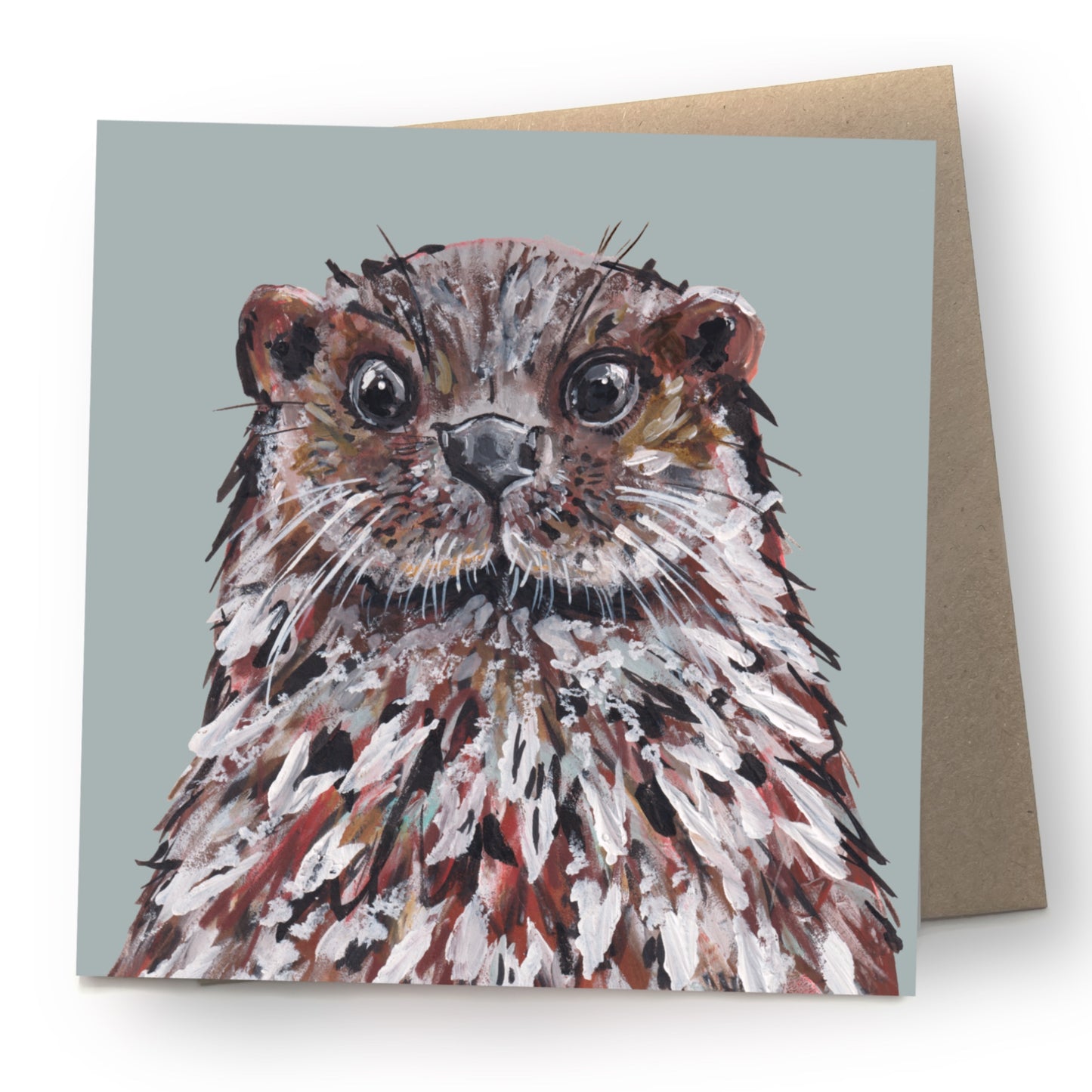Otter Greetings Card - Dumpling