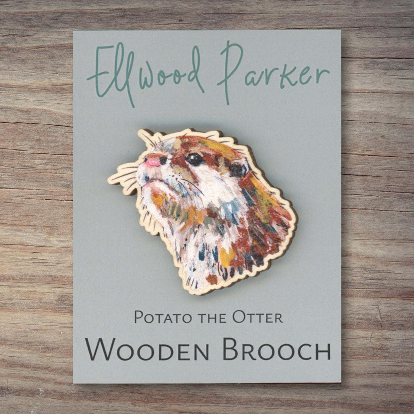 Otter Brooch - Potato
