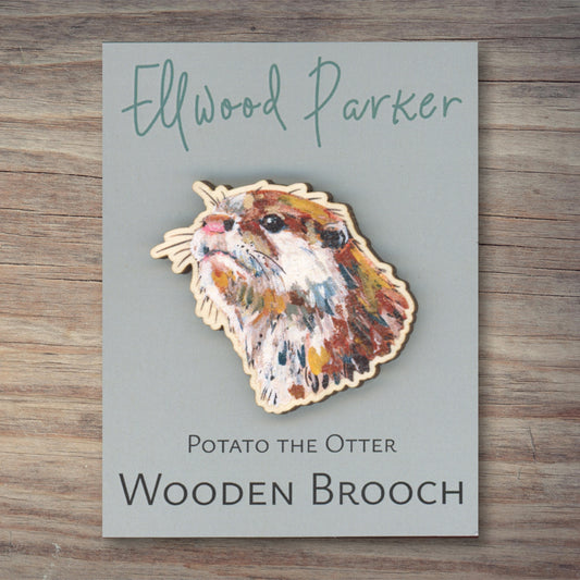 Otter Brooch - Potato