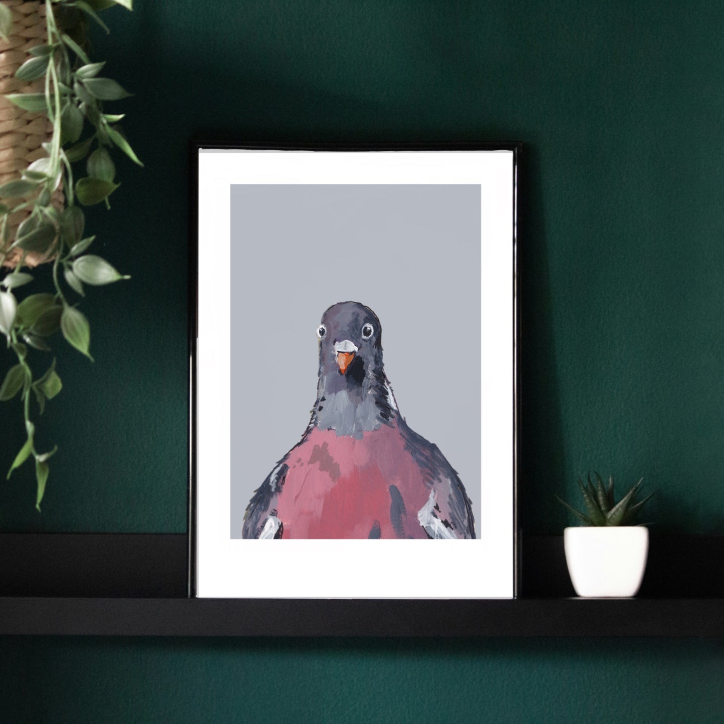 Pigeon Art Print - Poopy