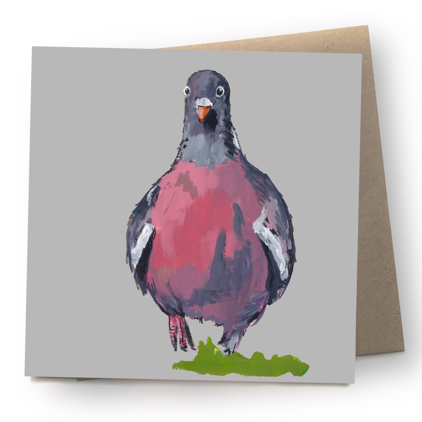 Pigeon Greetings Card - Poopy