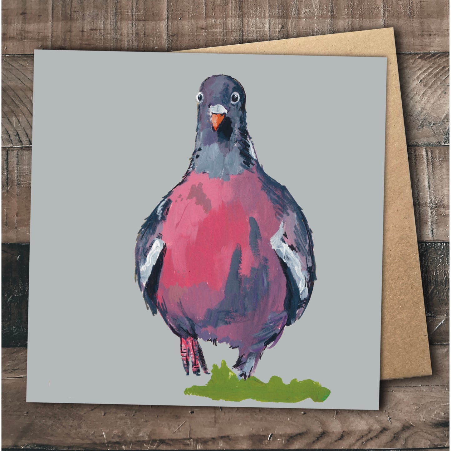 Pigeon Greetings Card - Poopy