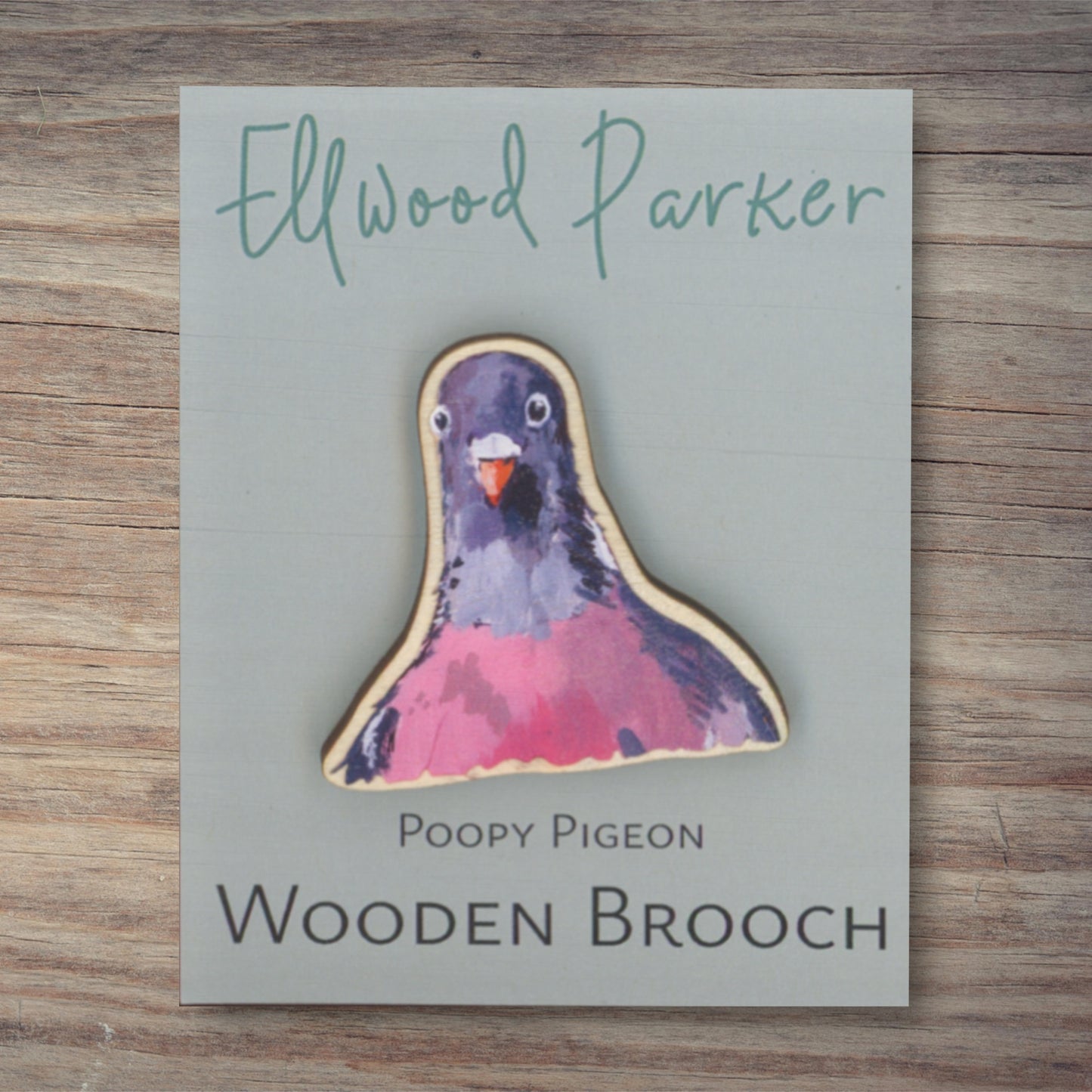 Pigeon Brooch - Poopy