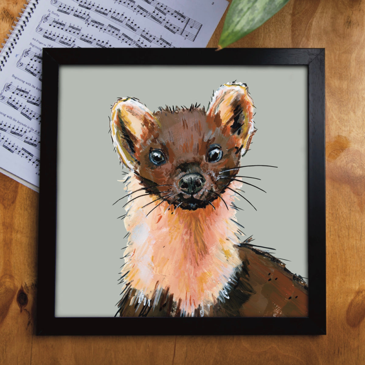 Panini the Pine Marten Eco-Friendly Greetings Card | Wildlife Stationery