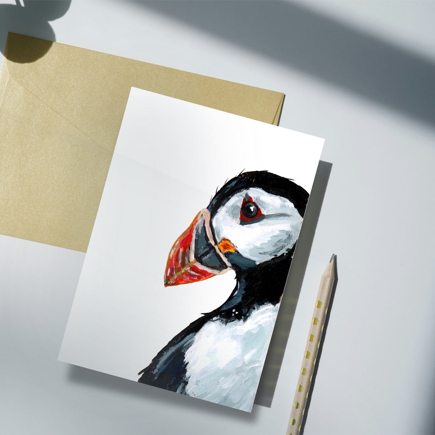 Puffin Notelet Set - Macaroni