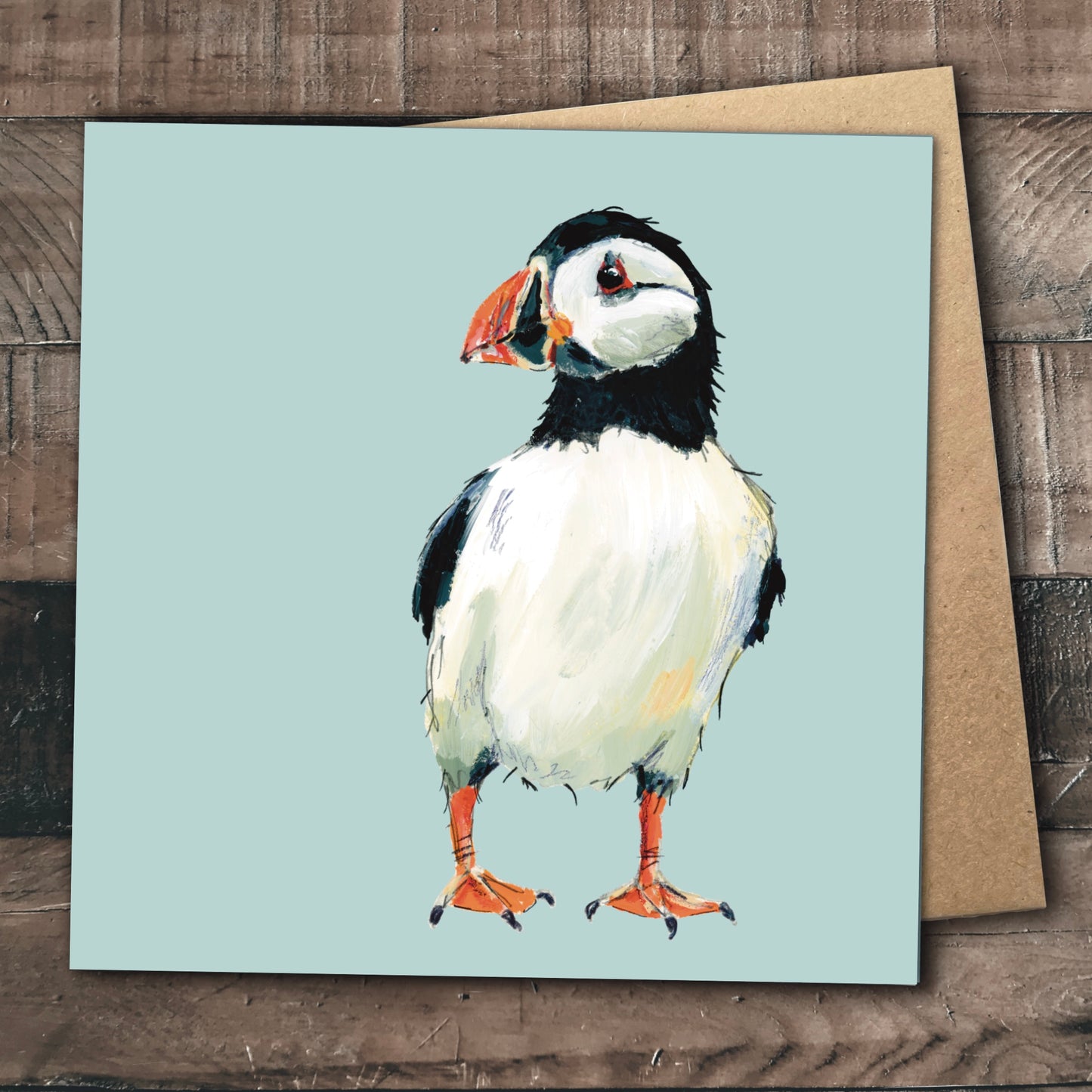 Puffin Greetings Card - Muffin