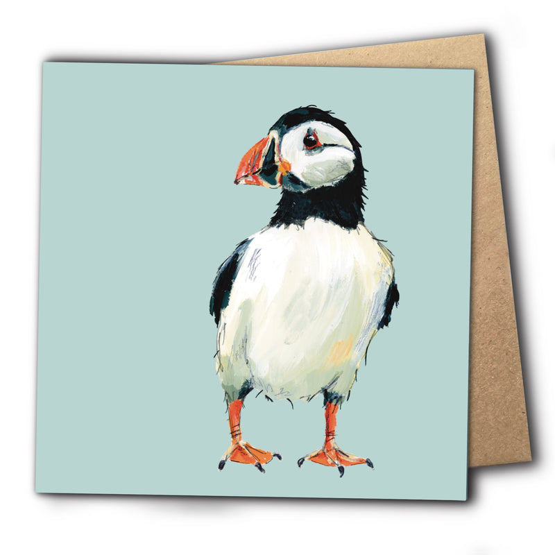 Puffin Greetings Card - Muffin