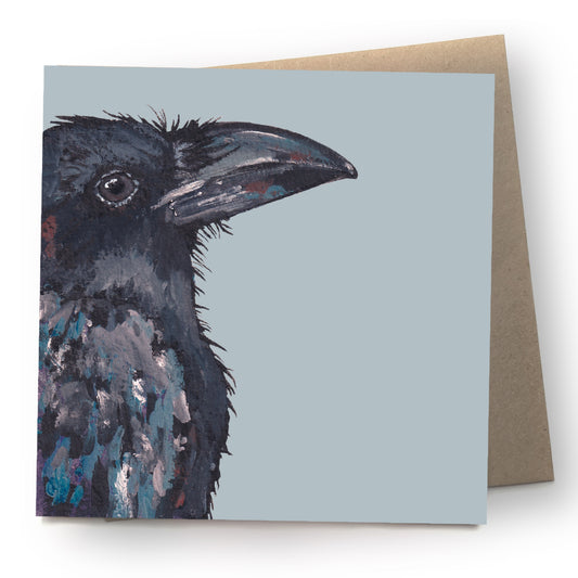 Raven Greetings Card - Fancypants
