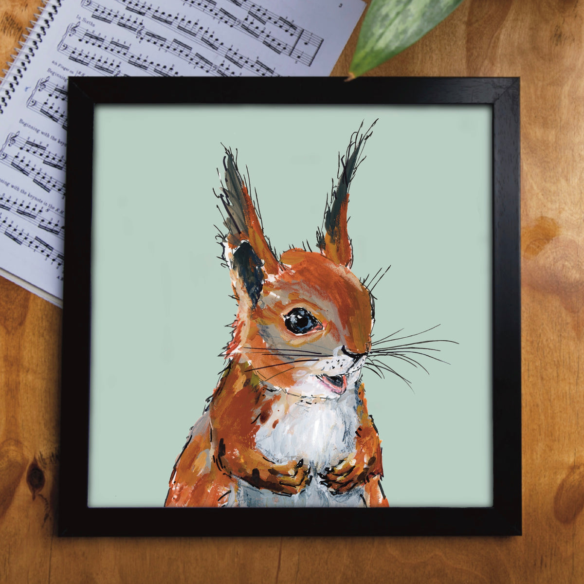 Pistachio the Red Squirrel Eco-Friendly Greetings Card | Wildlife Stationery