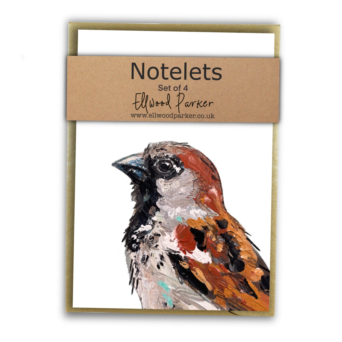 Sparrow Notelet Set - Wiggy