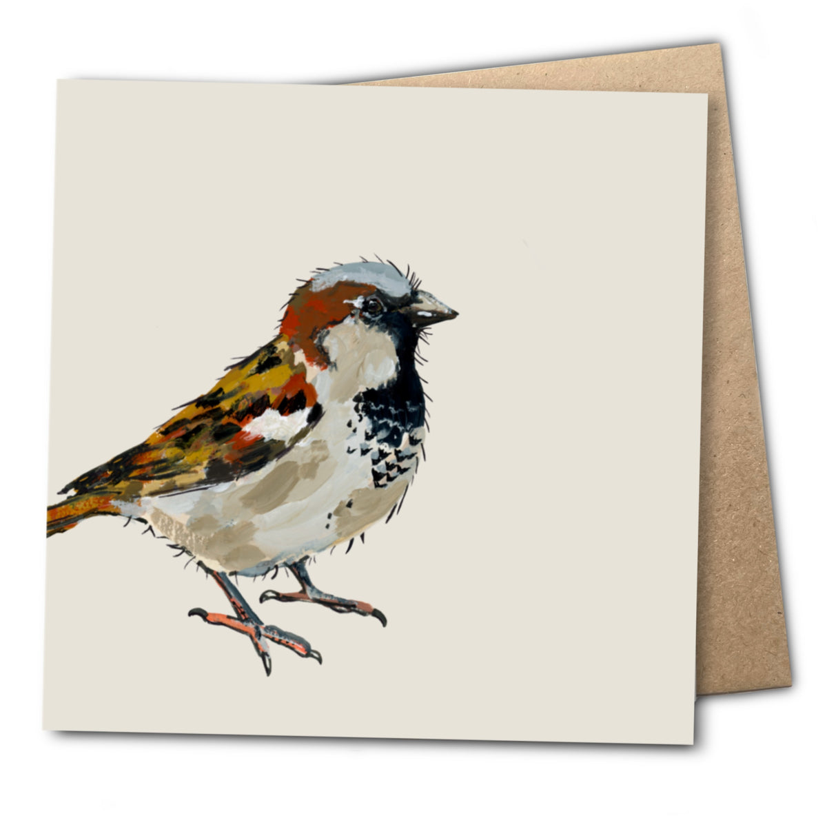 Sully the Sparrow Eco-Friendly Greetings Card | Wildlife Stationery