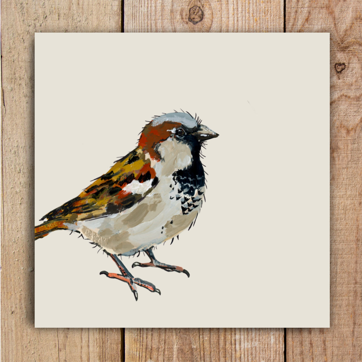 Sully the Sparrow Eco-Friendly Greetings Card | Wildlife Stationery