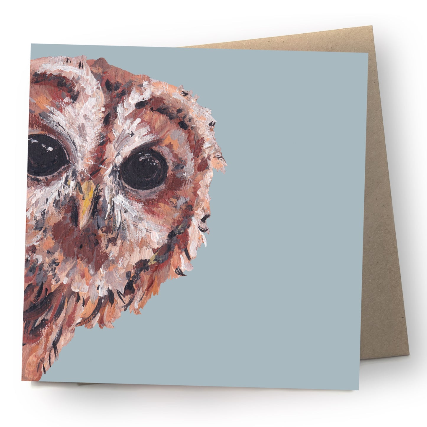 Tawny Owl Greetings Card - Peeps