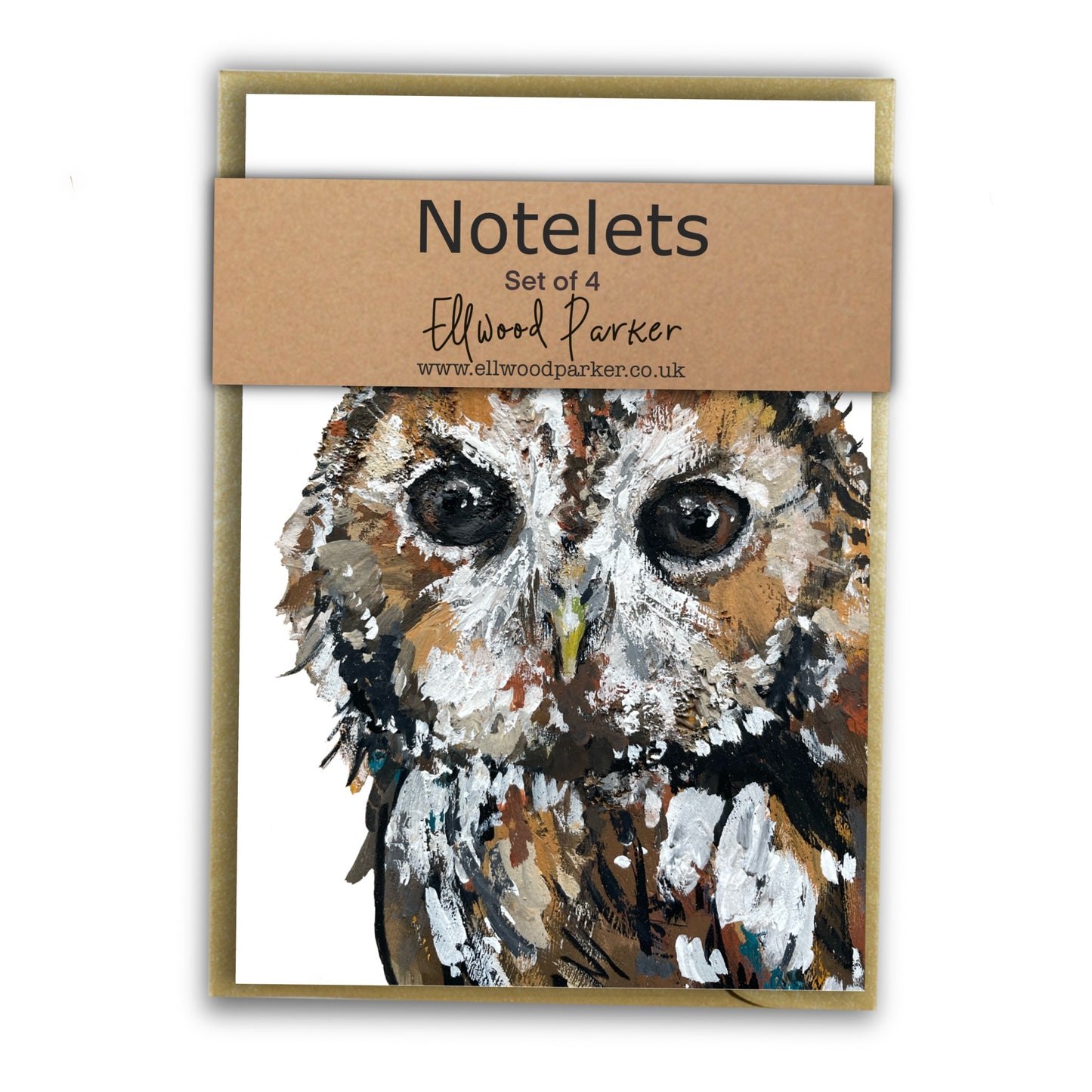 Tawny Owl Notelet Set - Rocky