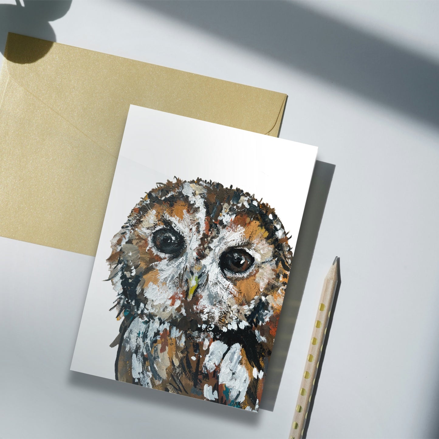 Tawny Owl Notelet Set - Rocky