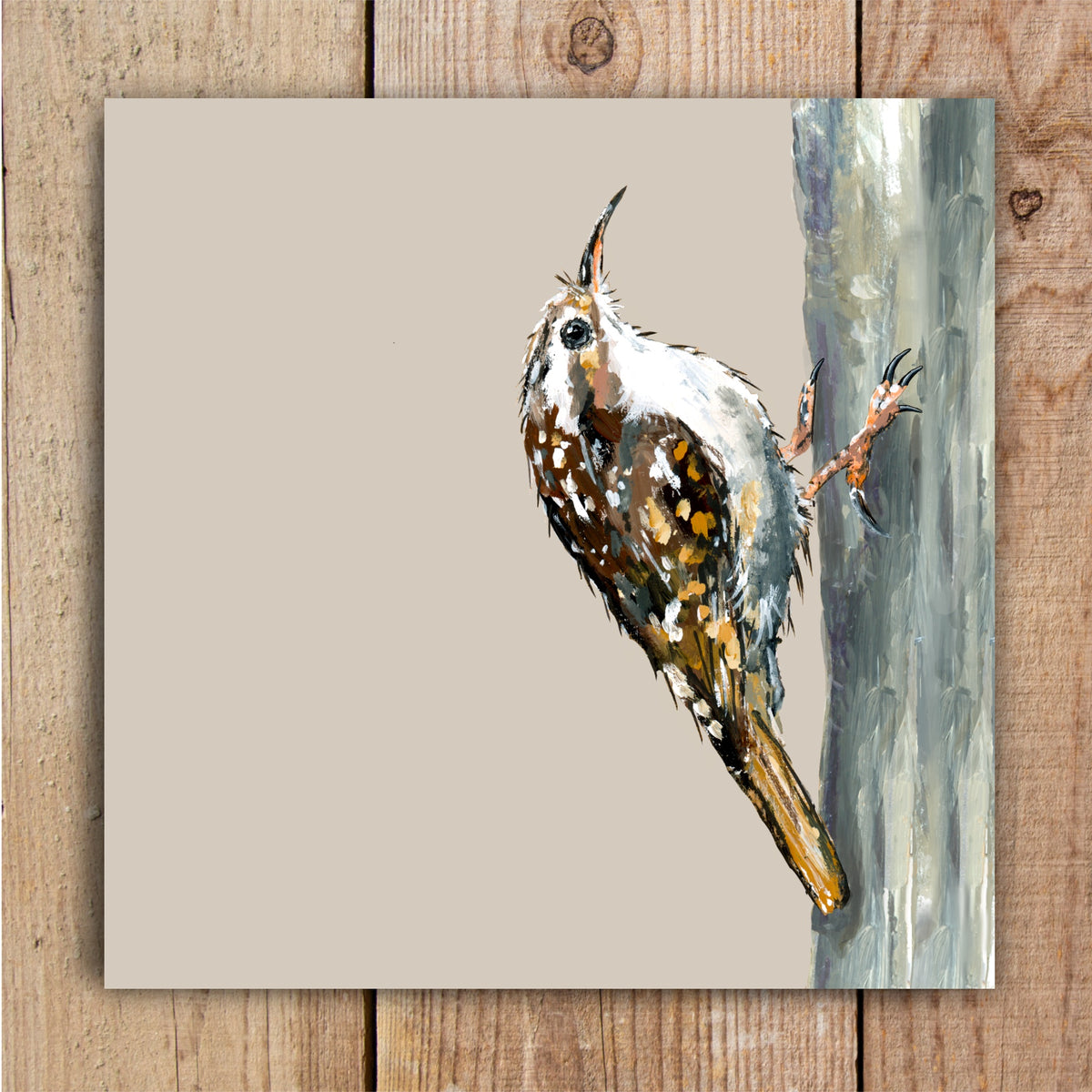 Trevor the Treecreeper Eco-Friendly Greetings Card | Wildlife Stationery