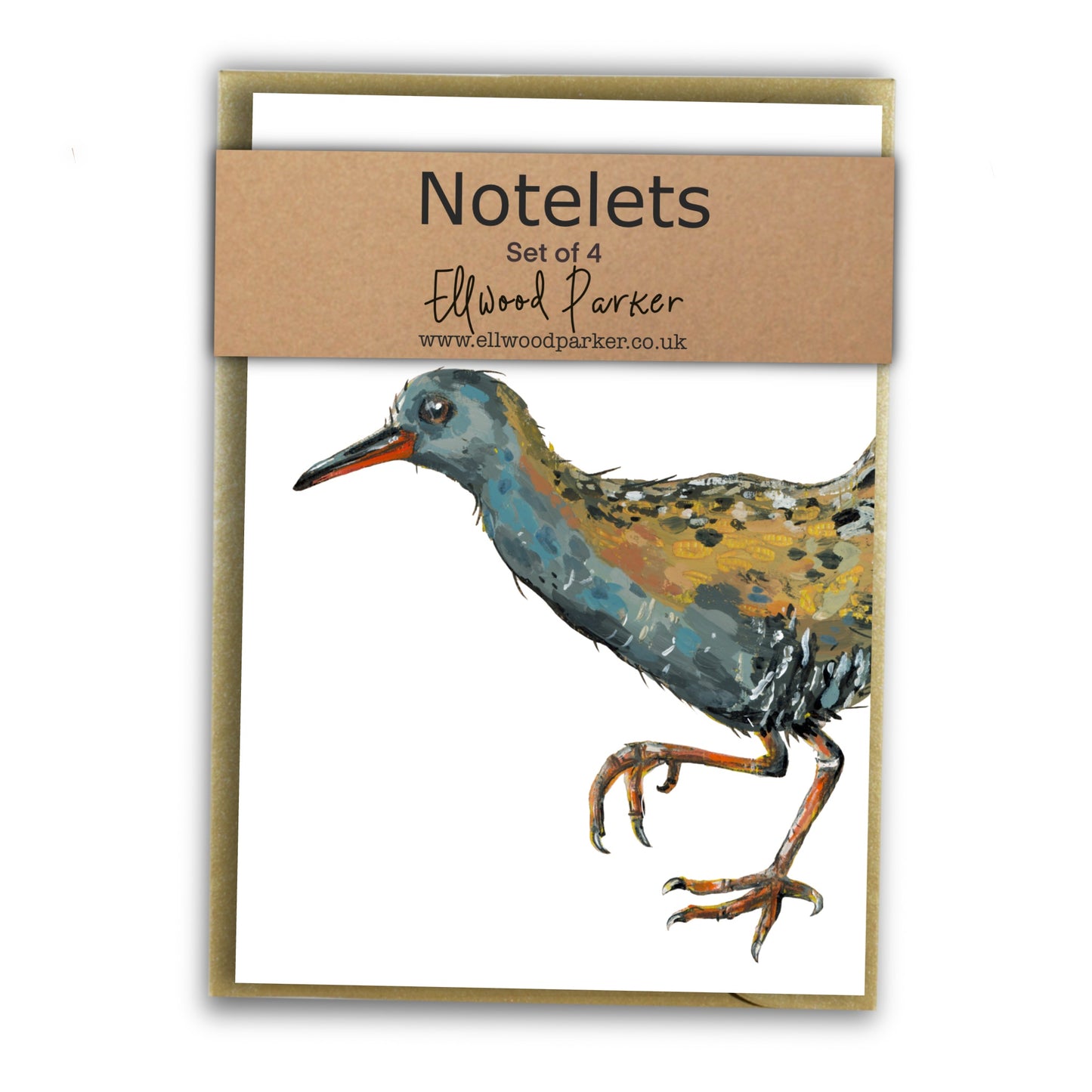 Water Rail Notelet Set - Dongle