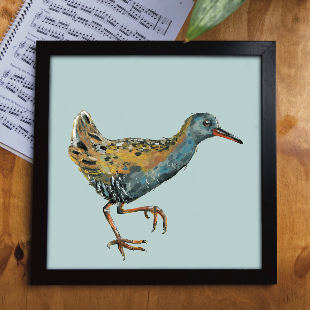 Elegant little egret bird art print printed on premium FSC certified sustainable card stock.