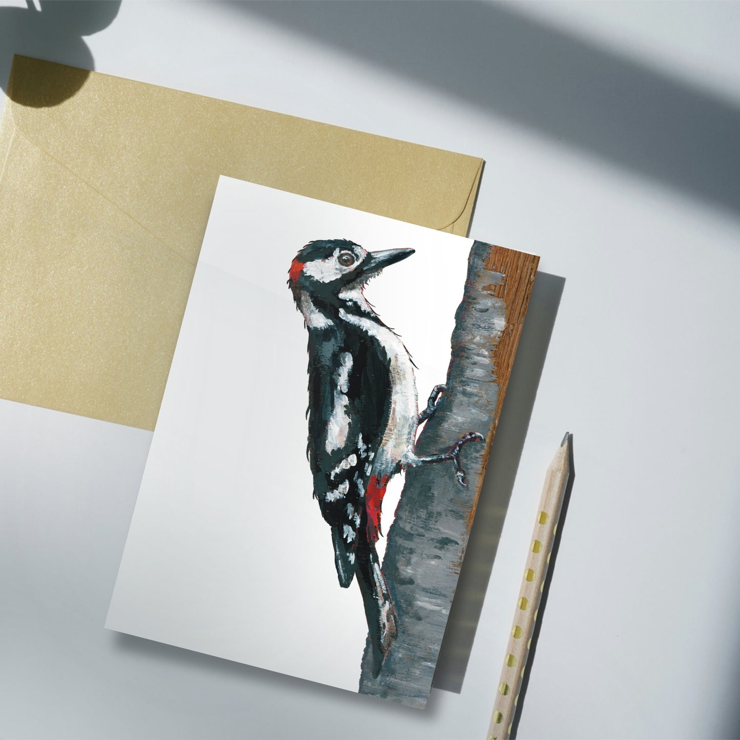 Woodpecker Notelet Set - Fluffy