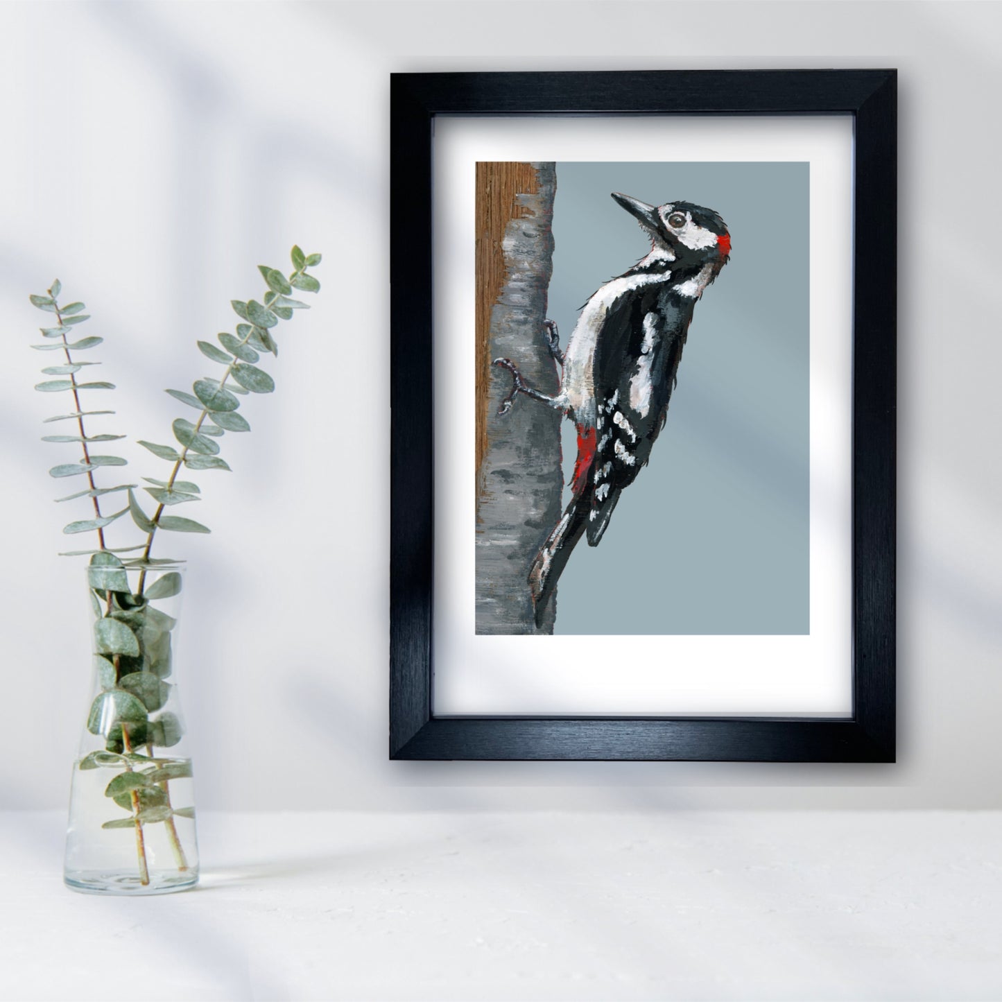 Woodpecker Art Print - Fluffy