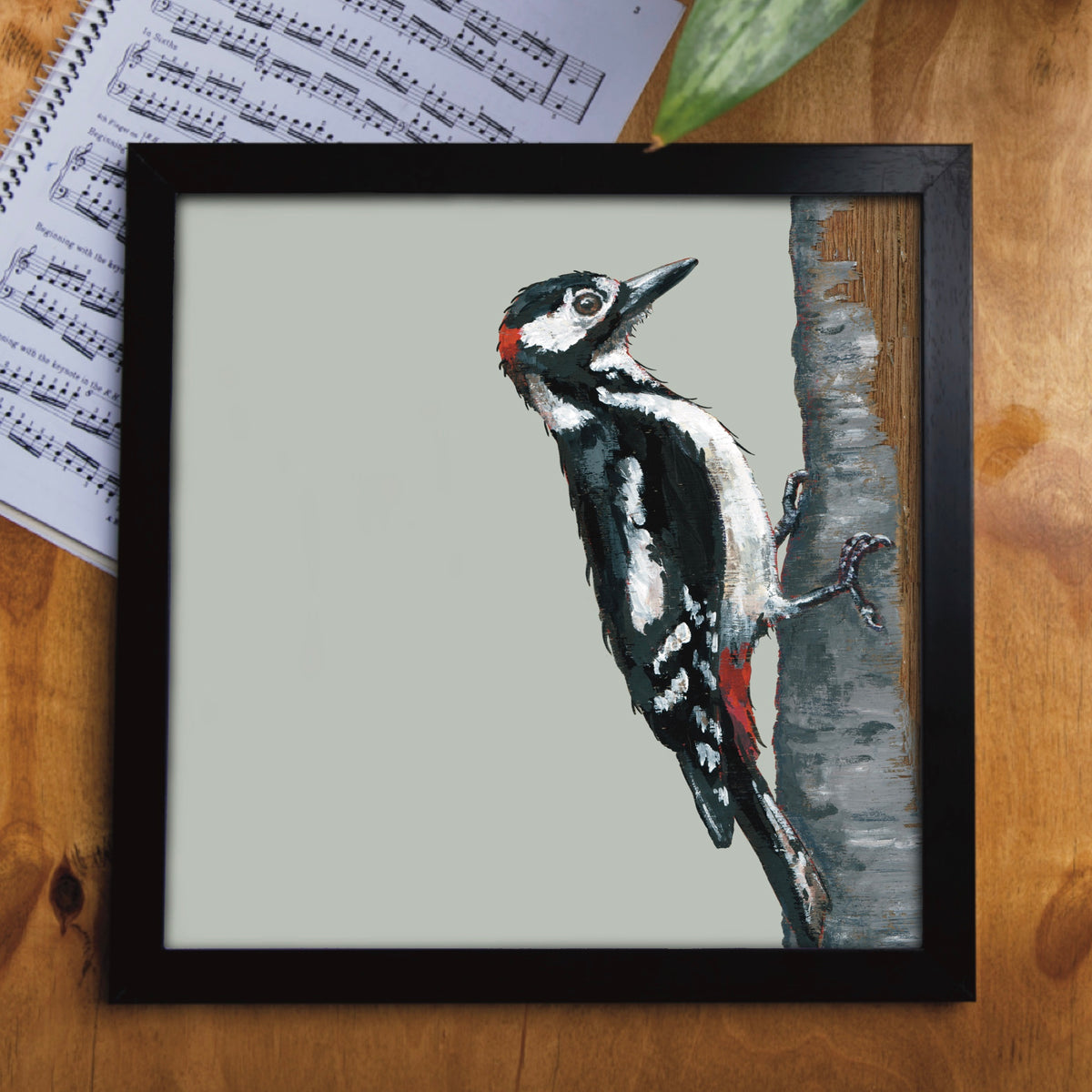 Fluffy the Woodpecker Eco-Friendly Greetings Card | Wildlife Stationery