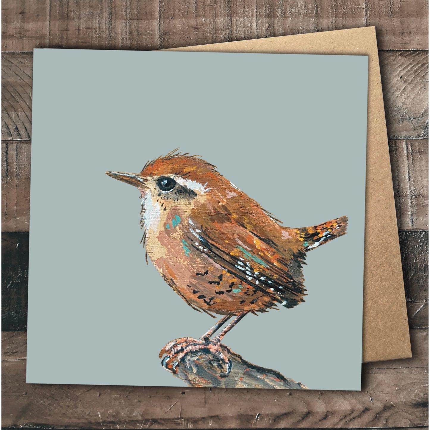 Wren Greetings Card - Delia