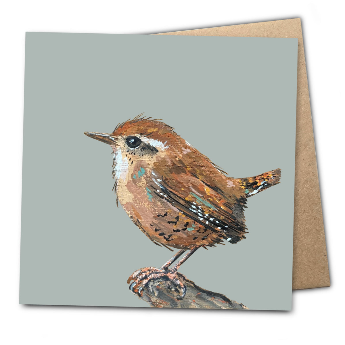 Delia the Wren Eco-Friendly Greetings Card | Wildlife Stationery