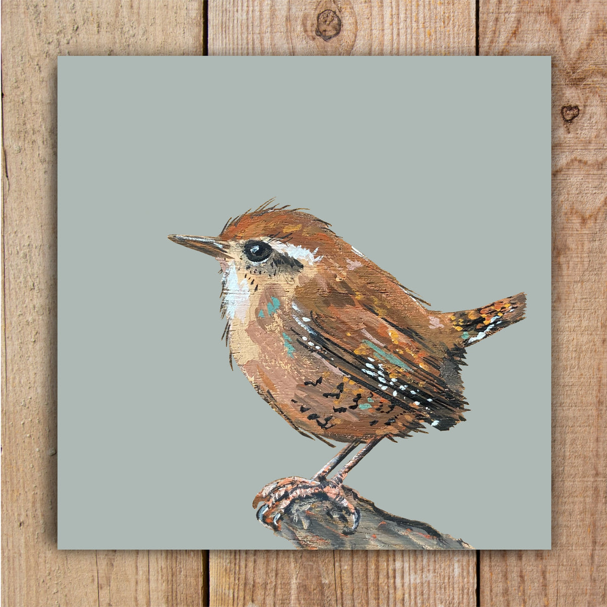 Delia the Wren Eco-Friendly Greetings Card | Wildlife Stationery